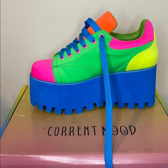 Dolls Kill Shoes - Dolls Kill Rainbow Platforms